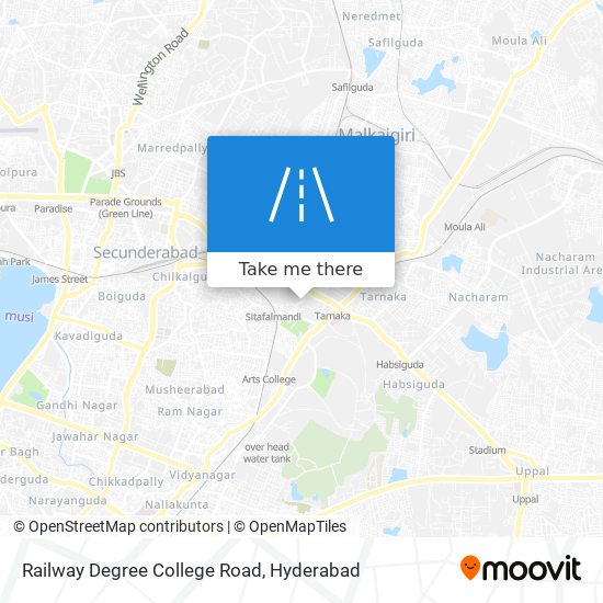 Queens College Degree Maps How To Get To Railway Degree College Road In Hyderabad By Bus, Metro Or  Train?