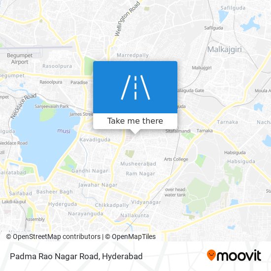 Padma Rao Nagar Road map
