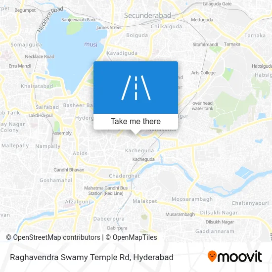 Raghavendra Swamy Temple Rd map