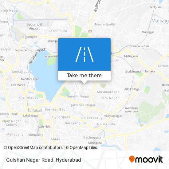 Gulshan Nagar Road map