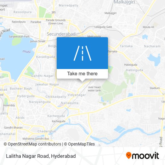 Lalitha Nagar Road map