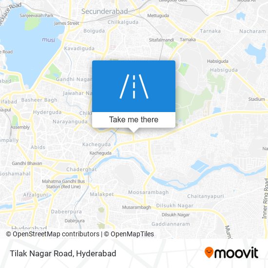 Tilak Nagar Road map