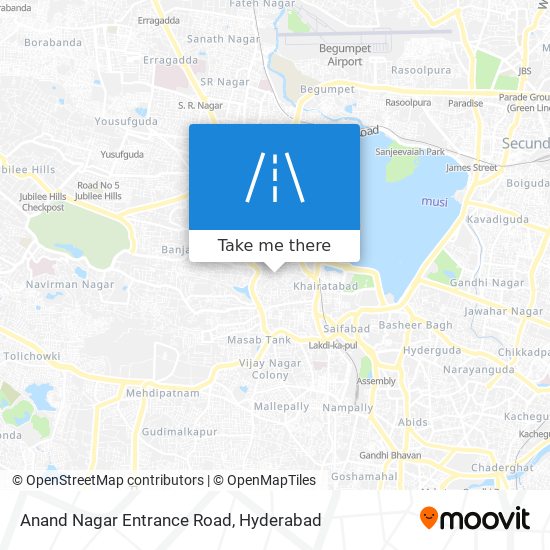 Anand Nagar Entrance Road map