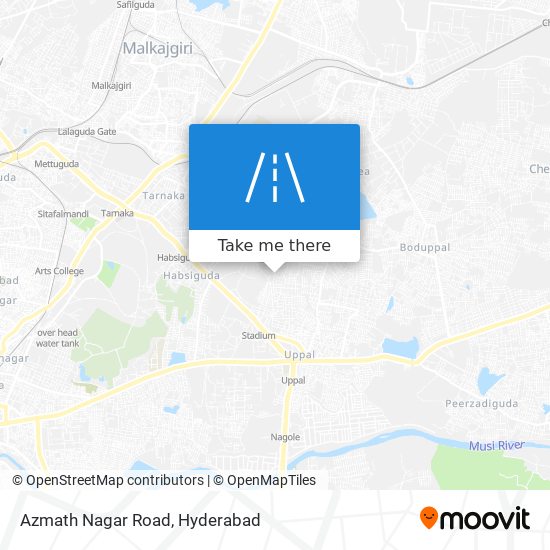 Azmath Nagar Road map