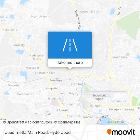 Jeedimetla Main Road map