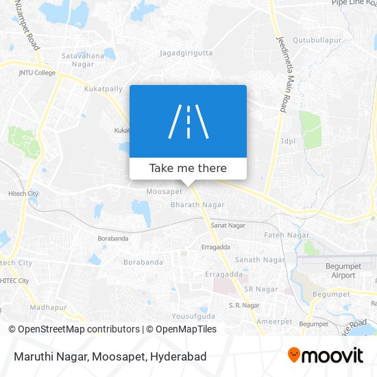Maruthi Nagar, Moosapet map