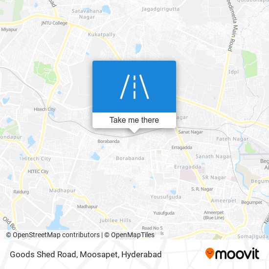 Goods Shed Road, Moosapet map