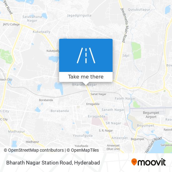 Bharath Nagar Station Road map
