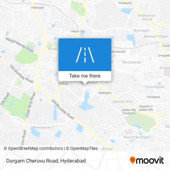 Durgam Cheruvu Road map