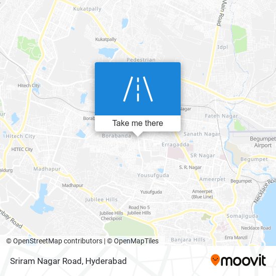 Sriram Nagar Road map