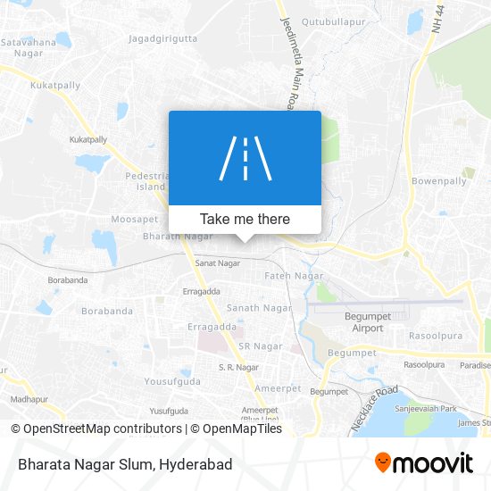 Bharata Nagar Slum map