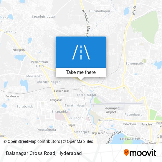 Balanagar Cross Road map