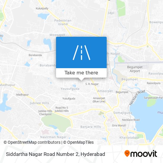 Siddartha Nagar Road Number 2 map