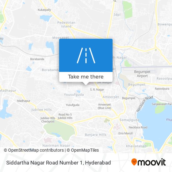 Siddartha Nagar Road Number 1 map