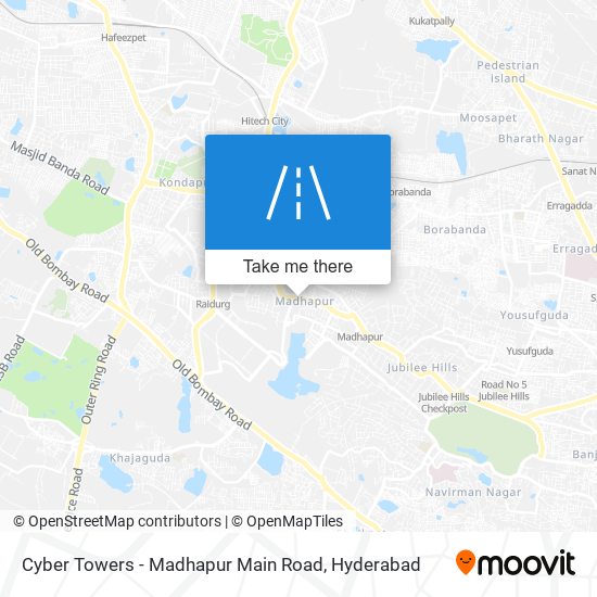 Cyber Towers - Madhapur Main Road map