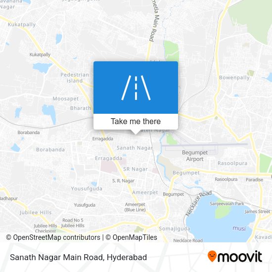 Sanath Nagar Main Road map