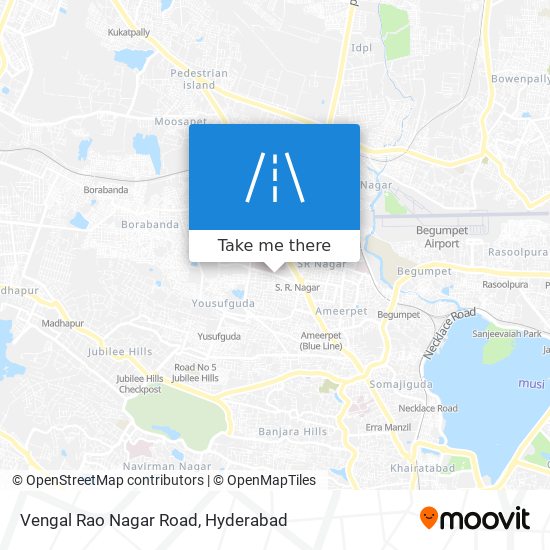 Vengal Rao Nagar Road map