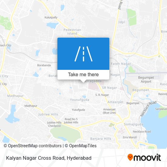 Kalyan Nagar Cross Road map