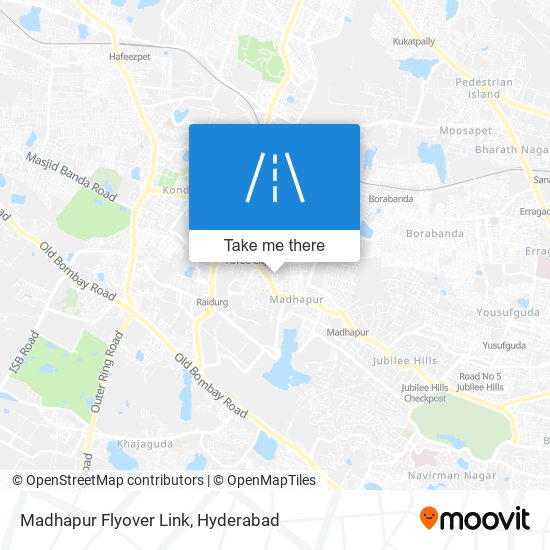Madhapur Flyover Link map