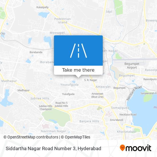 Siddartha Nagar Road Number 3 map