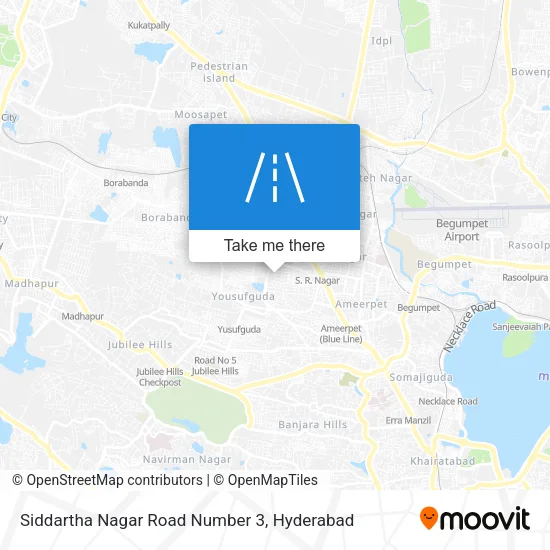 Siddartha Nagar Road Number 3 map