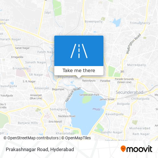 Prakashnagar Road map
