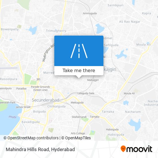 Mahindra Hills Road map
