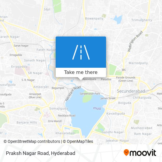 Praksh Nagar Road map
