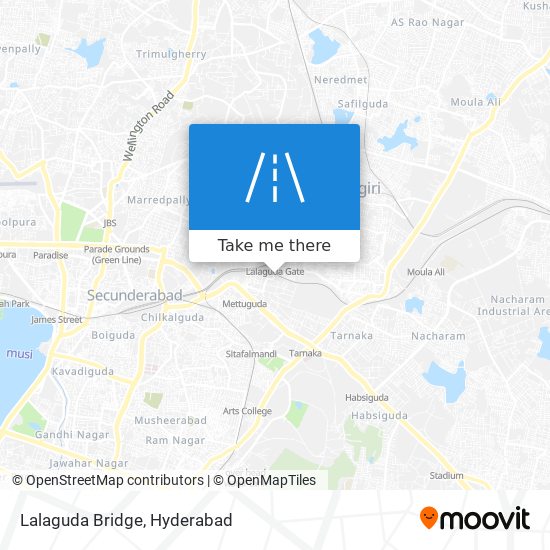 Lalaguda Bridge map