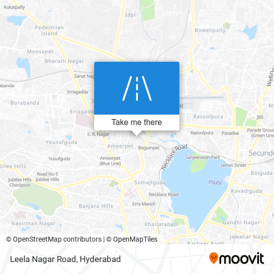 Leela Nagar Road map