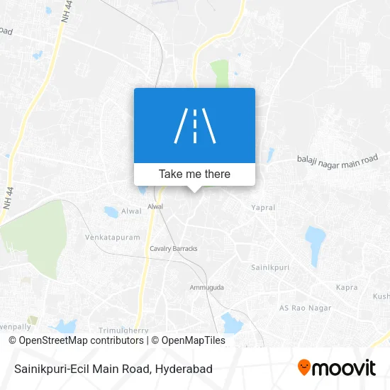 Sainikpuri-Ecil Main Road map