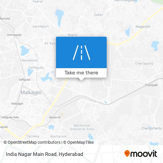 India Nagar Main Road map