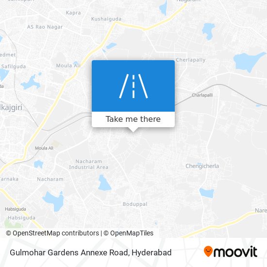 Gulmohar Gardens Annexe Road map