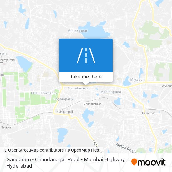 Gangaram - Chandanagar Road - Mumbai Highway map