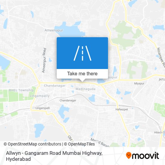 Allwyn - Gangaram Road Mumbai Highway map