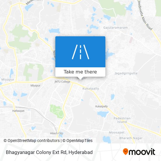 Bhagyanagar Colony Ext Rd map