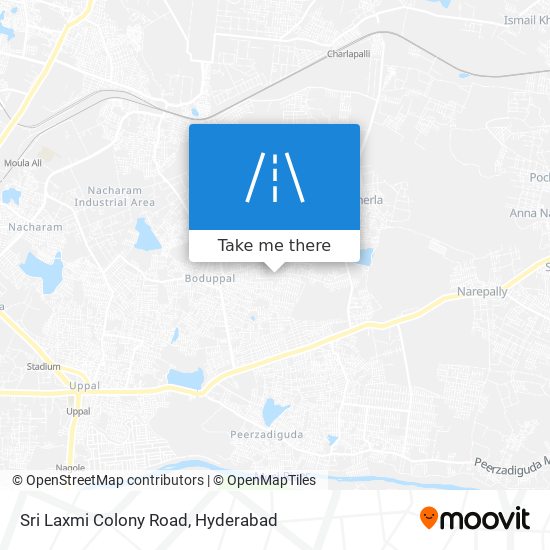 Sri Laxmi Colony Road map
