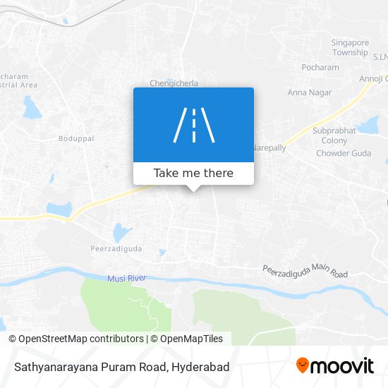 Sathyanarayana Puram Road map