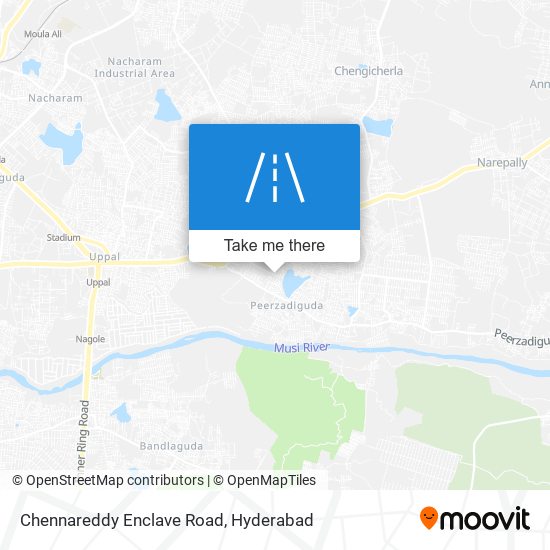 Chennareddy Enclave Road map