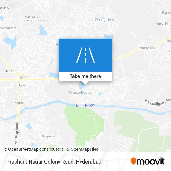 Prashant Nagar Colony Road map