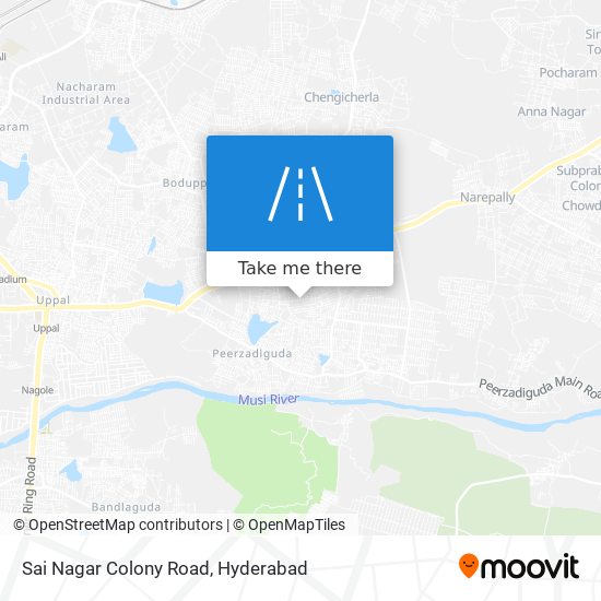 Sai Nagar Colony Road map