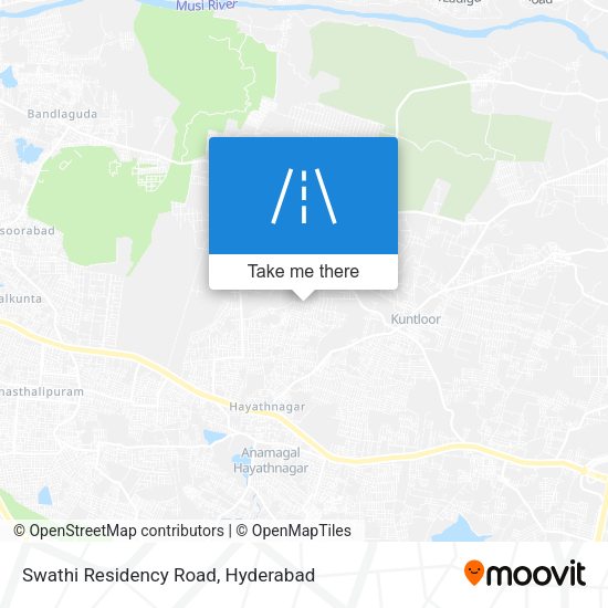 Swathi Residency Road map