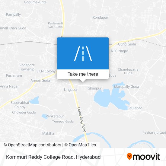 Kommuri Reddy College Road map