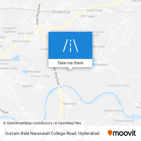 Gurram Bala Narasaiah College Road map