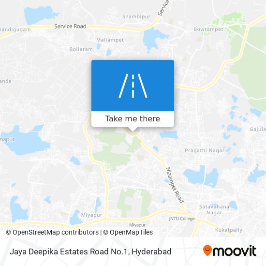 Jaya Deepika Estates Road No.1 map