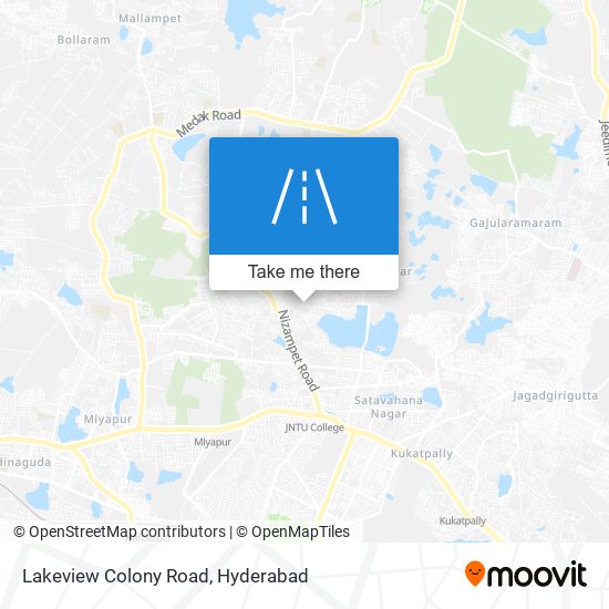 Lakeview Colony Road map