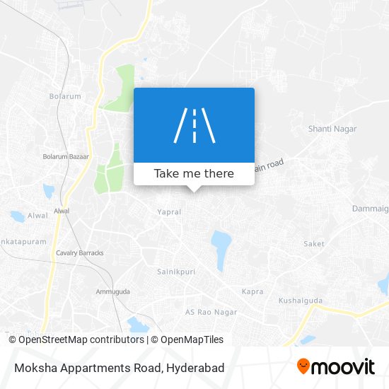 Moksha Appartments Road map