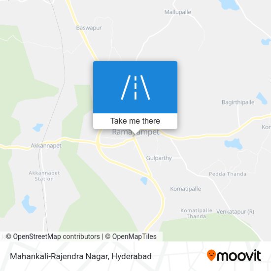 Mahankali-Rajendra Nagar map