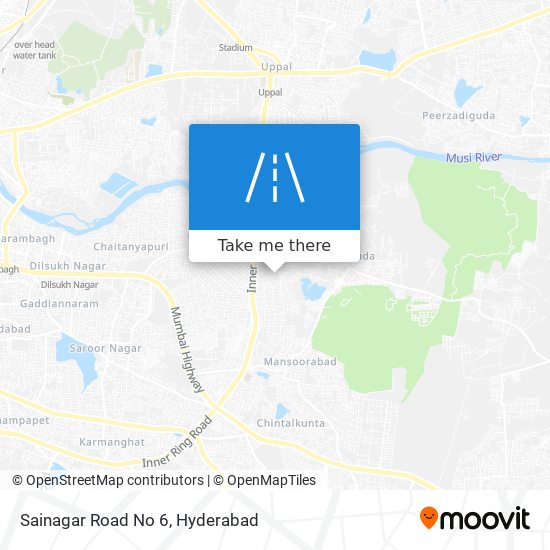 Sainagar Road No 6 map
