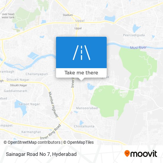 Sainagar Road No 7 map